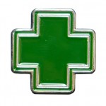 hatpinGreenMedicalCross